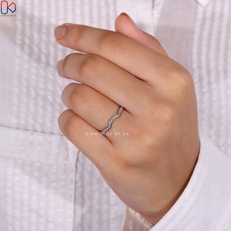 Lab Grown Diamond wedding band combining ethical sourcing and unmatched quality.
