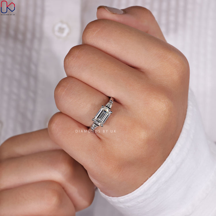 Handmade diamond ring crafted with precision.
