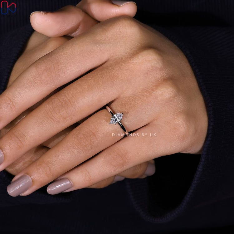 Lab Grown Diamond Ring and handmade ring.
