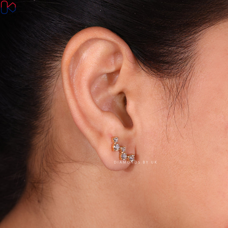 Diamondsbyuk earrings designed with exquisite craftsmanship.
