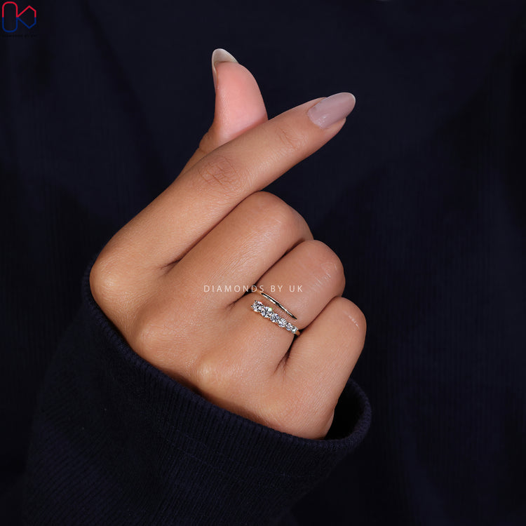 Minimalist wedding band offering simplicity and elegance for everyday wear.
