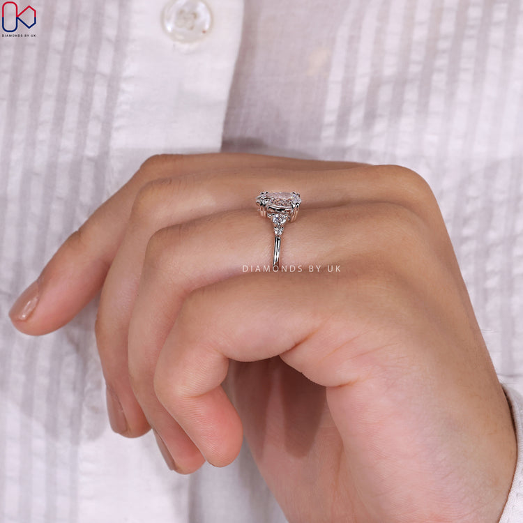 Double Prong Ring for a secure and elegant setting.

