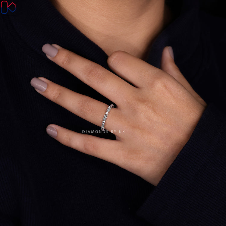 Handmade band with intricate details crafted by skilled artisans.
