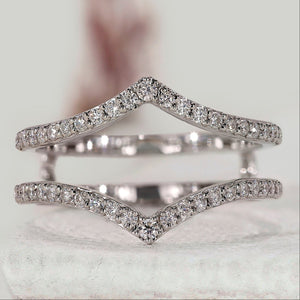 Ring Enhancer Wedding Band In Wrap Guard Style