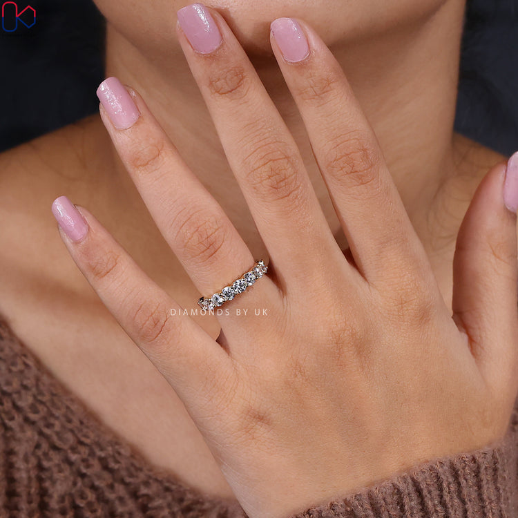 Lab Grown Diamond ring set in a classic handmade band design.
