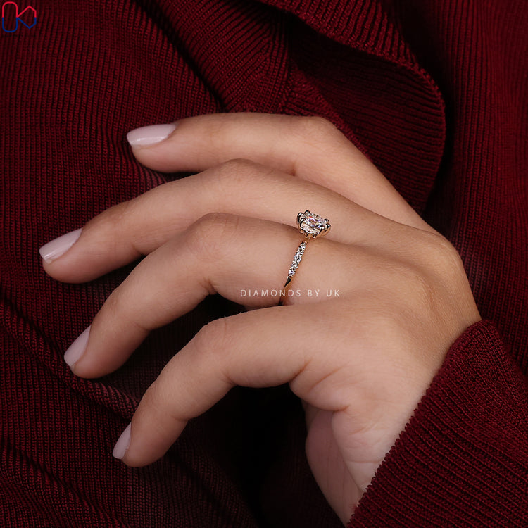 Handmade ring with intricate craftsmanship and detail.

