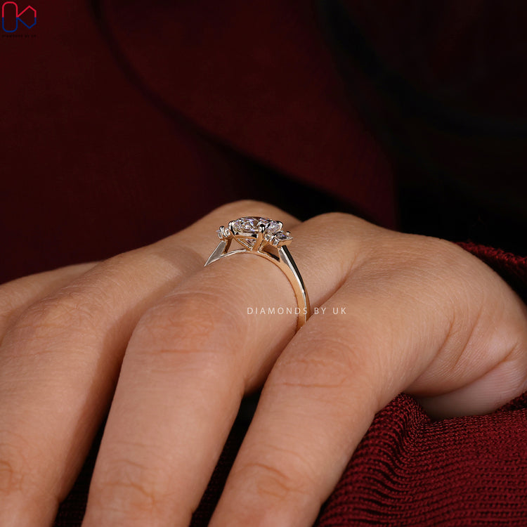 Buy engagement ring with Lab Grown Diamond Ring.
