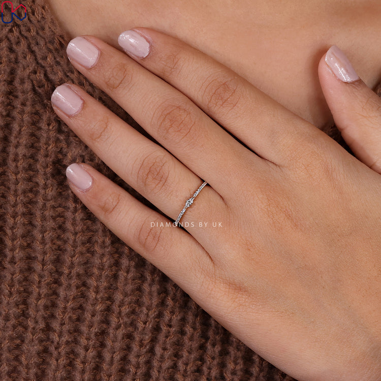 Yellow gold wedding band with minimalist design and shine.
