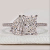 Toi et Moi ring with radiant and pear diamonds.