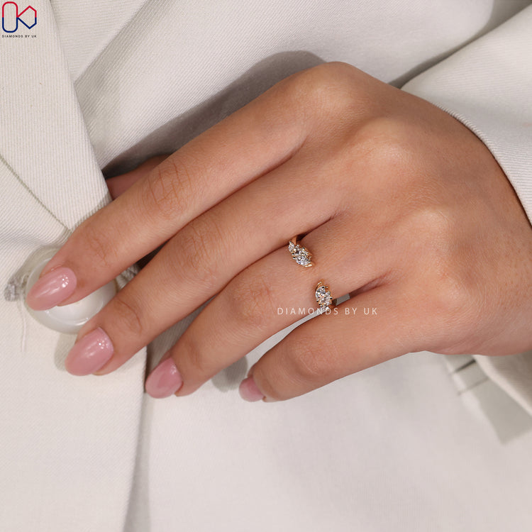 Exquisite handmade jewellery featuring a unique wedding band for women.