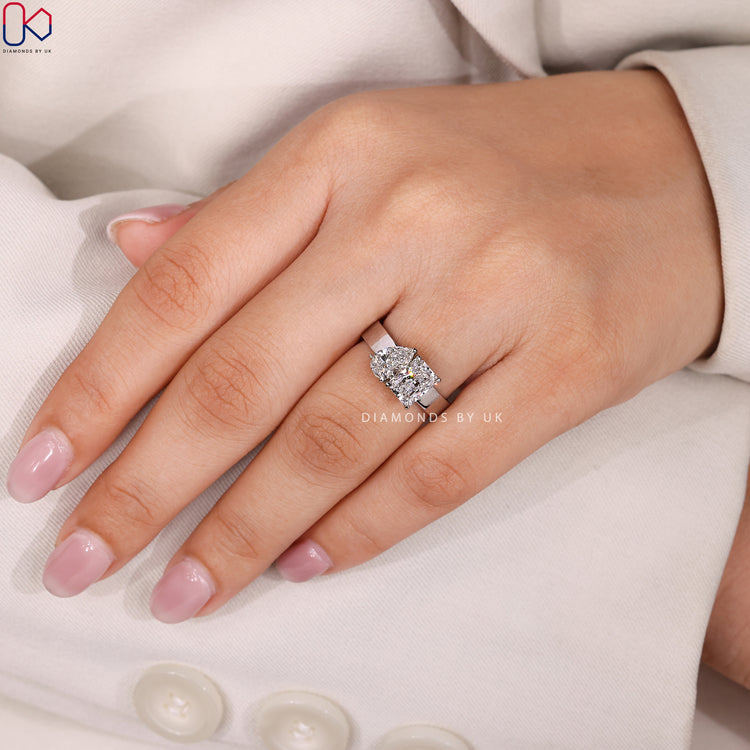 Handmade Toi et Moi ring by Diamondsbyuk.