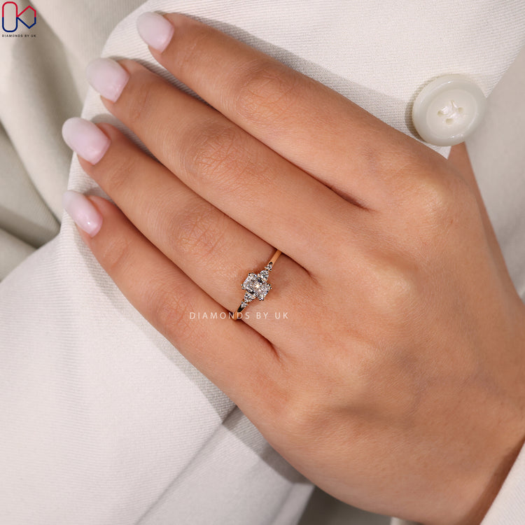 Handmade radiant cut ring by Diamondsbyuk.