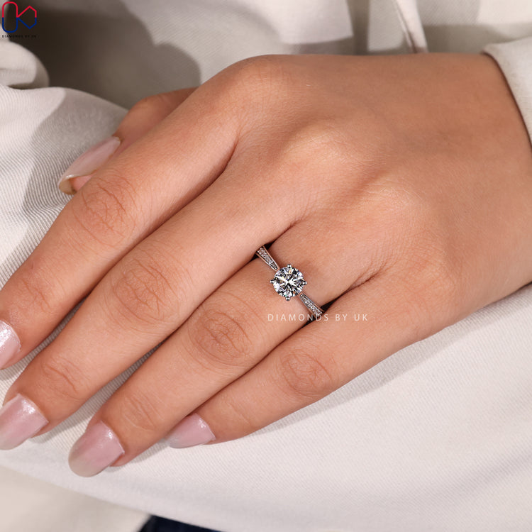 Handmade round cut ring by Diamondsbyuk