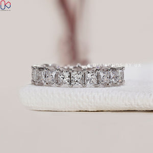 Eternity Wedding Band - Princess Cut Diamond