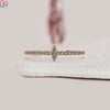 Yellow Gold Wedding Band - Round Diamonds