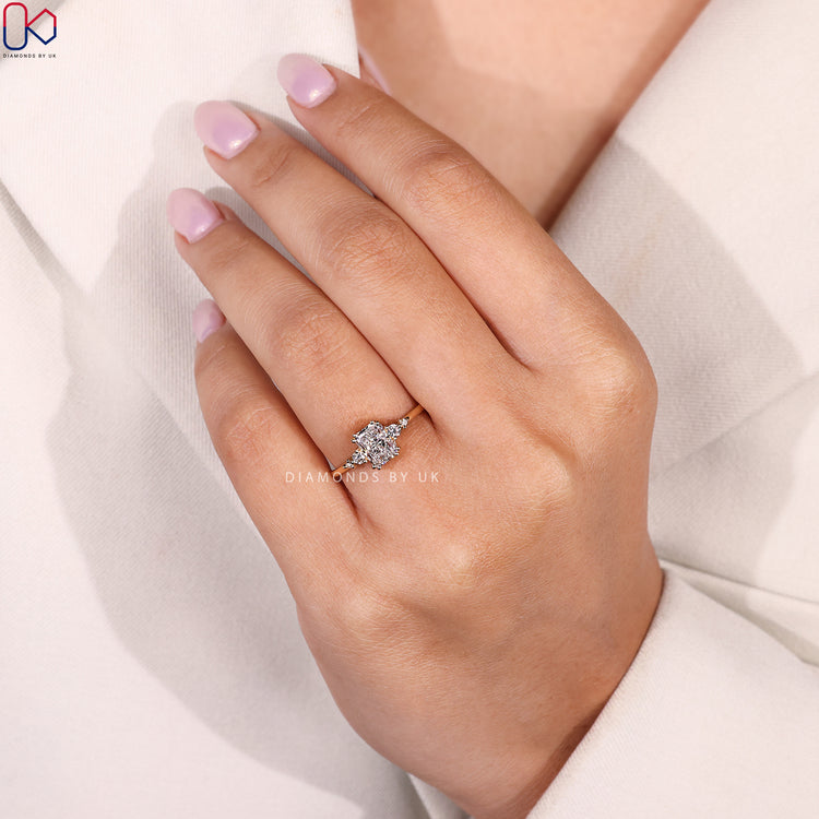 Handmade radiant cut ring by Diamondsbyuk.