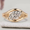 Marquise diamond engagement ring with solitaire style
