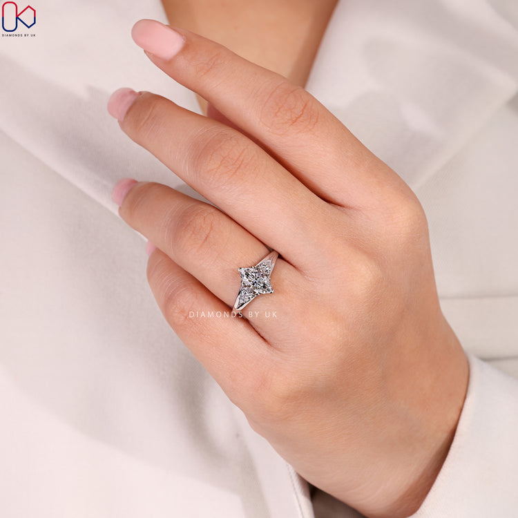 Handmade marquise ring by Diamondsbyuk.