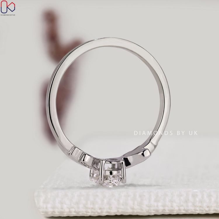 Oval Cut Engagement Ring in Nature Inspired