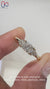 Elegant East West Engagement Ring in yellow gold.
