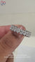 Oval diamond wedding band crafted with brilliance and precision.
