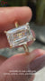 Emerald Cut Ring with 4 Prong Claw Setting
