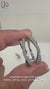 Handmade round diamond band with wrap guard.