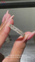 Half eternity wedding band featuring radiant cut lab grown diamonds.
