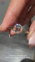 Round rose cut ring with classic solitaire design.