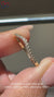 Handmade lab grown diamond band with curved style.