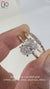 Elegant oval cut diamond ring with a brilliant sparkle.
