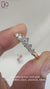 Elegant 5 stone wedding band designed for timeless sophistication.