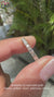 Emerald and round diamond eternity band handmade.
