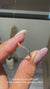 Round diamond band with curved shape.
