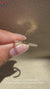 Handmade lab grown diamond band with an open gap.
