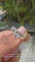 Open gap ring with a unique and modern look.
