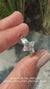 Lozenge cut diamond ring set in a beautiful white gold band.
