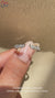 Open gap diamond wedding band featuring marquise and round lab grown diamonds.
