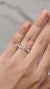 Diamondsbyuk handmade half eternity diamond wedding band.

