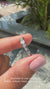 white gold band featuring bezel set band style
