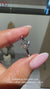 Round cut ring with secure compass prong setting.

