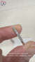 Lab grown round diamond band with prong setting.