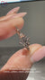 3 stone vintage ring featuring sparkling diamonds.

