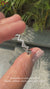 Round diamond band with a modern half eternity style.
