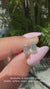Tapered baguette earrings with compass prong setting.