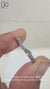 Beautiful curved wedding band crafted for modern sophistication.