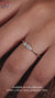 Round diamond ring set in a prong setting for maximum sparkle.
