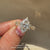 IGI certified lab grown marquise ring with side stones.
