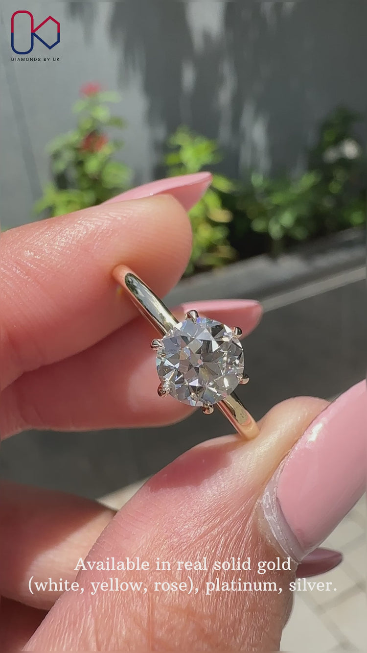 Old European Cut Diamond Ring for vintage charm.
