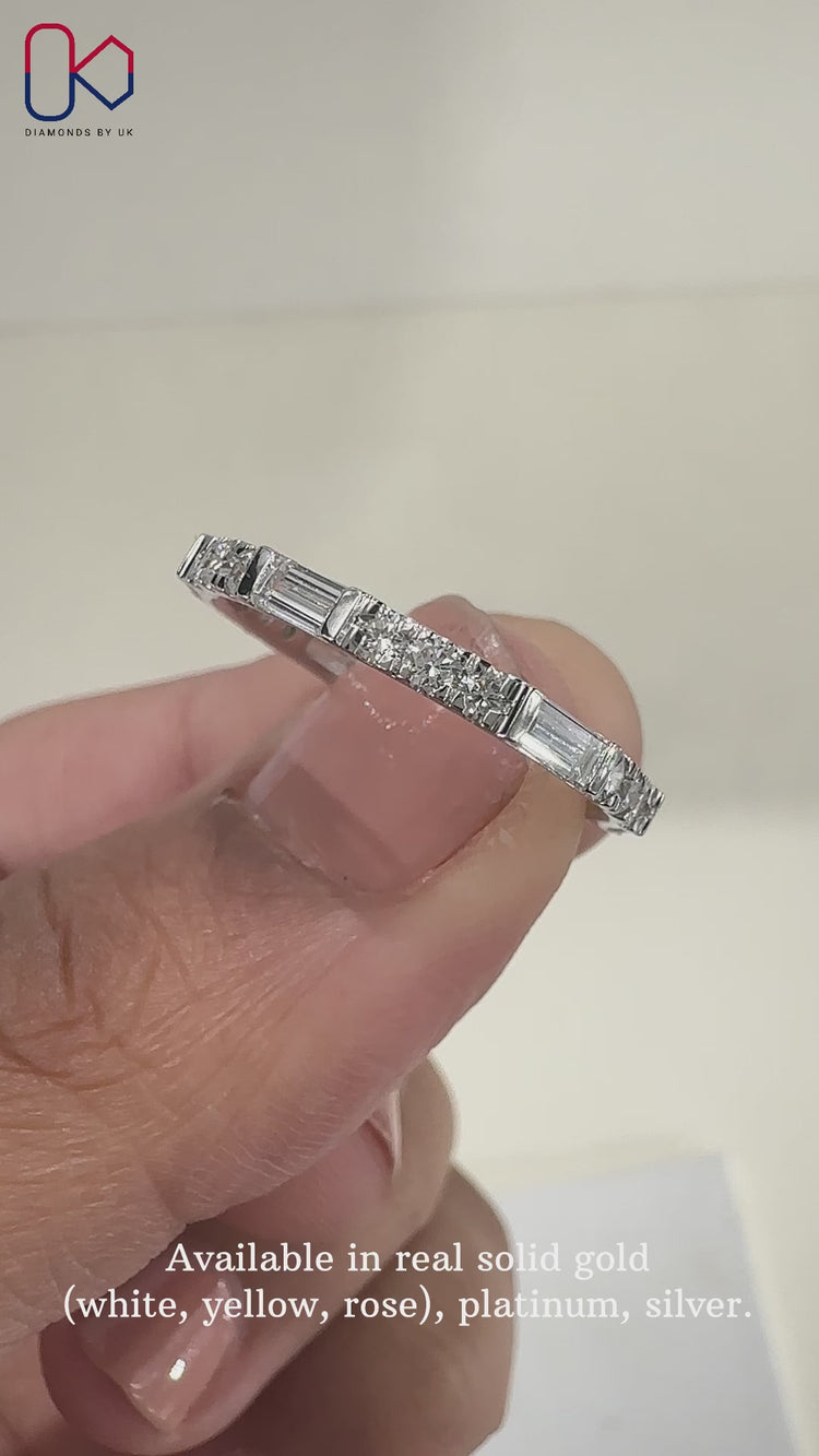 Diamond Eternity Wedding Band designed with precision and crafted to perfection.